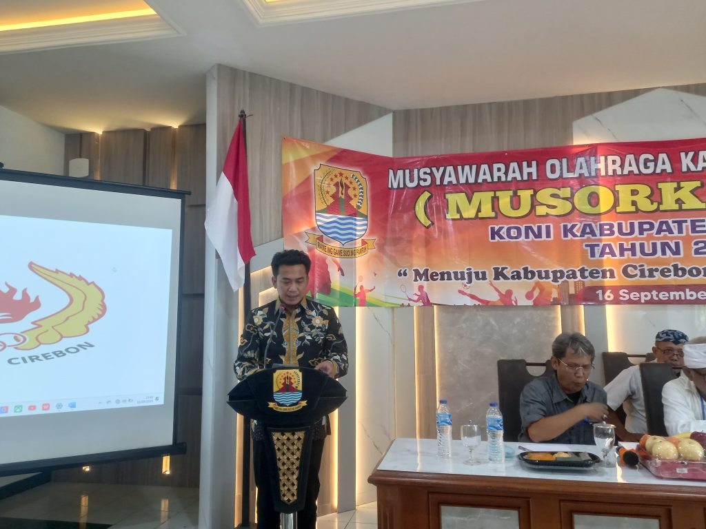 Aklamasi, Agus Budiaman Terpilih Jadi Ketua KONI Kabupaten Cirebon