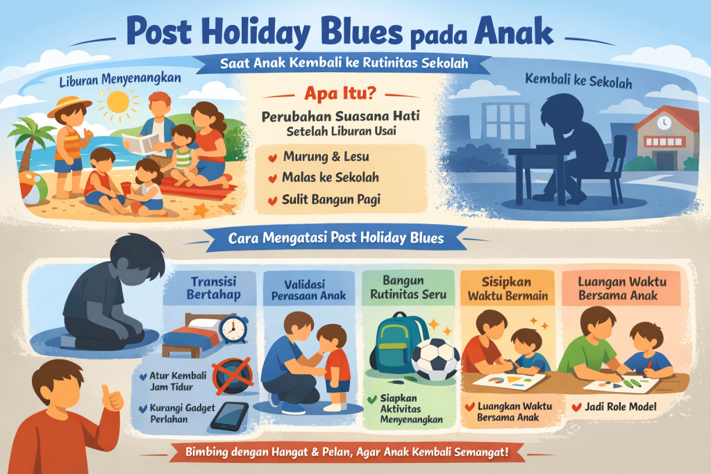 Menghadapi Post Holiday Blues pada Anak: Tips Adaptasi Setelah Liburan